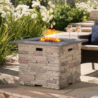  Stafford Stone Propane Fire Pit Table 