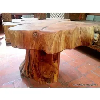  Mesa de centro hecha a mano de tronco de ciprés naturalmente único - Log Rustic Chile - ENVÍO MUNDIAL GRATUITO 