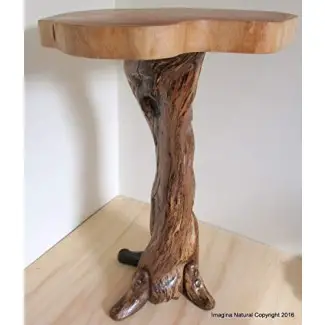  Mesa de centro hecha a mano de tronco de ciprés naturalmente único - Log Rustic Chile - ENVÍO MUNDIAL GRATUITO 