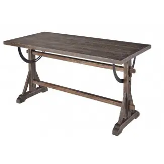  Mesa de comedor de madera maciza Laureen 