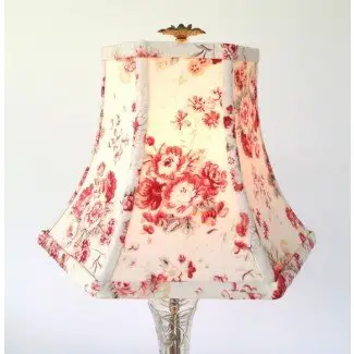  Pantalla de lámpara Shabby Chic Pantalla de lámpara French Vintage Cotton Hex 