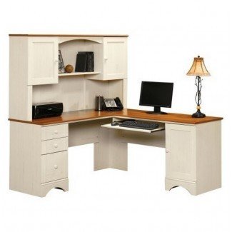  Escritorio de computadora de esquina con diseño interior de conejera - Diseño de escritorio 