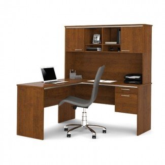  Bestar Flare 2 -Piece L-Shape Executive Desk Office Suite ... 