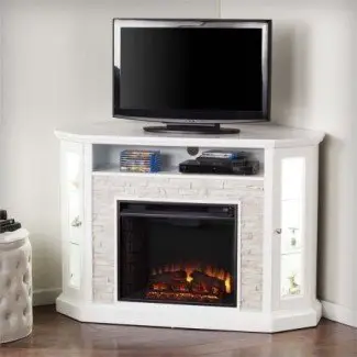  Southern Enterprises Redden Corner Electric Fireplace TV ... 