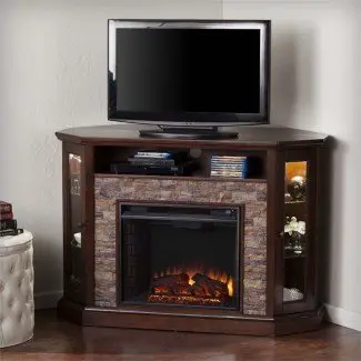  Southern Enterprises Redden Corner Electric Fireplace TV ... 