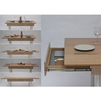  Mesa de comedor: mesa de comedor que ahorra espacio 