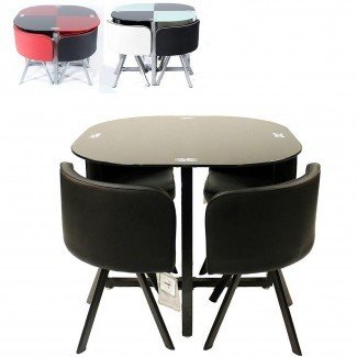  Mesa y sillas de comedor que ahorran espacio en el comedor 