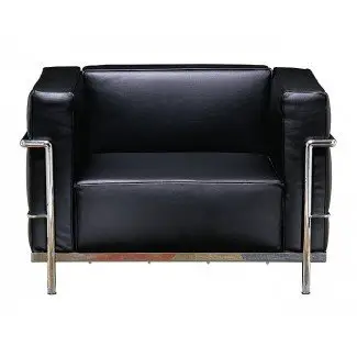  Le Corbusier Grand Firm Comfort Leather Lounge Chair [19659025] Sofá de cuero Le Corbusier Grand Firm Comfort Comfort 
