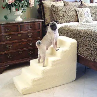  Escalera para mascotas con peldaños de 6 escalones 