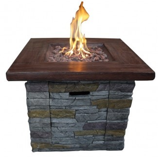  Davey Stone Propane Fire Pit Table 