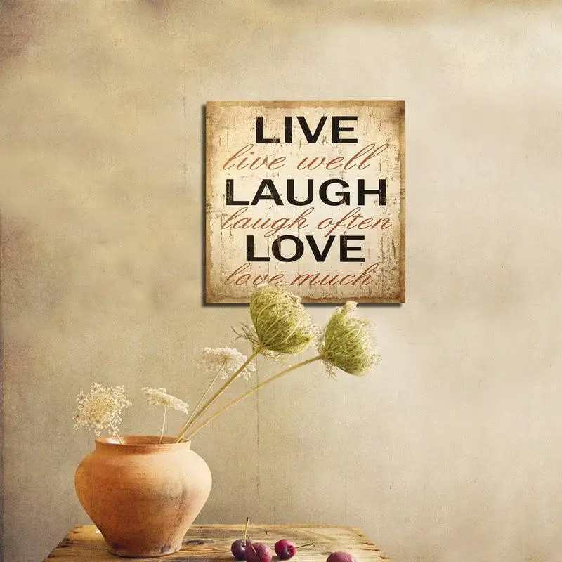  Decoración de pared Live Laugh Love 