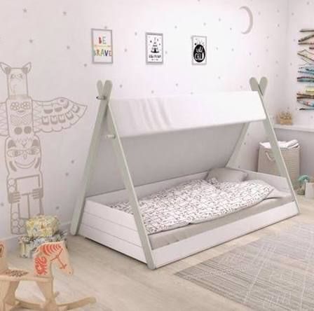 teepee toddler bed | Toddler floor bed, Diy toddler bed ...