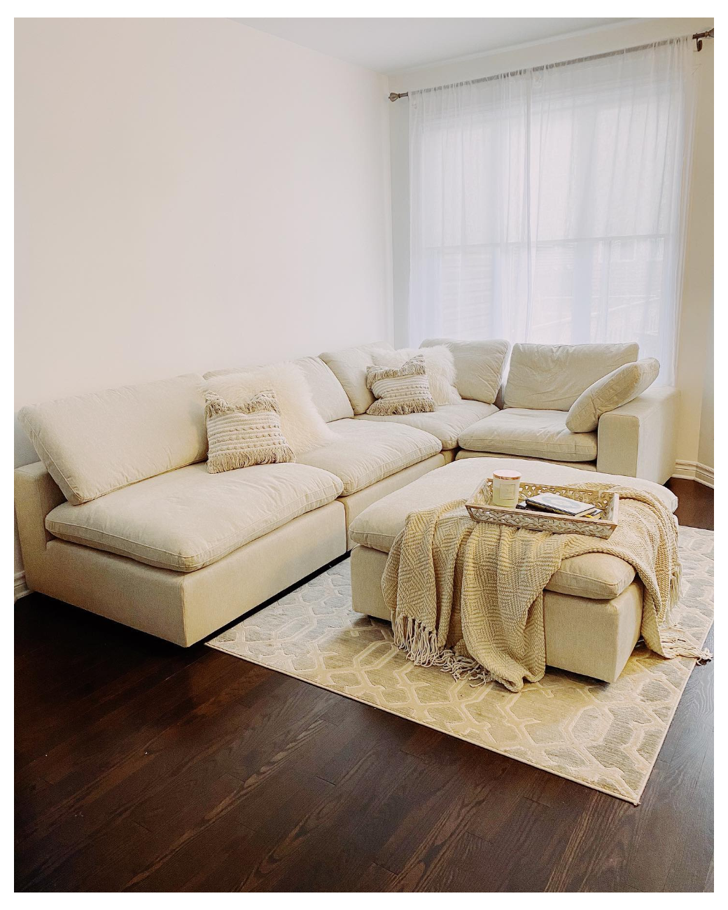 SOFT Cream Modular Sectional Sofa | Structube #cream # ...