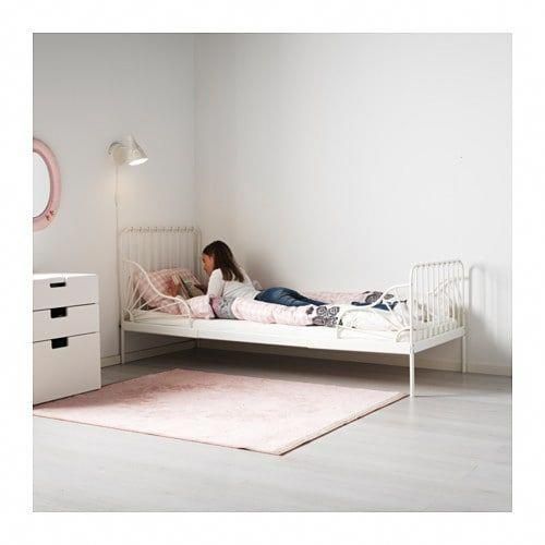 MINNEN Ext bed frame with slatted bed base - IKEA | Bed ...