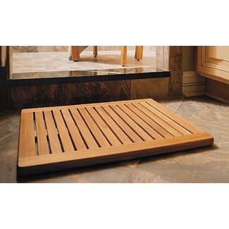 Alfombrilla de baño de madera maciza de teca | Groupon Goods 