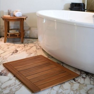  El valor de una alfombrilla de baño de madera de teca - Teca 