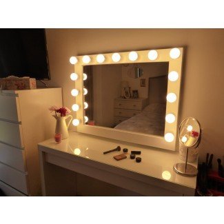  Mesa de tocador con espejo iluminado Ikea - 