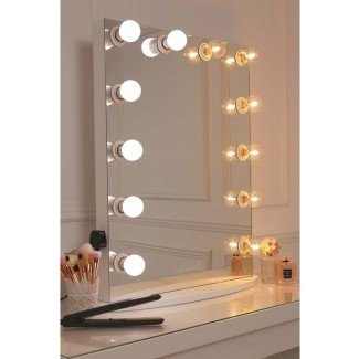  Hollywood Glow Vanity Mirror con bombillas LED - LullaBellz 
