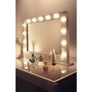  Vanity Makeup Mirror con bombillas Ideas de diseño para el hogar ... 