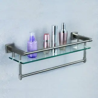  Estante de vidrio para baño de acero inoxidable KES A2225-2 SUS304 ... 