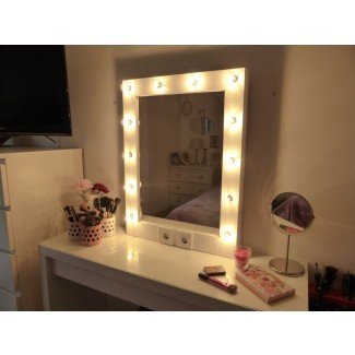  Espejo de maquillaje con luces Espejo de vanidad Espejo de Hollywood 