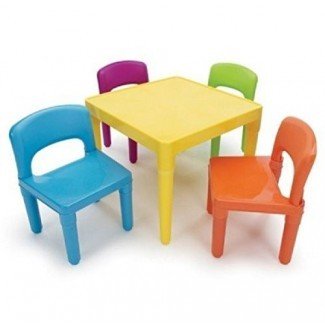  Juego de mesa para niños Juego de sillas de interior para exterior Muebles de juguete para niños pequeños 