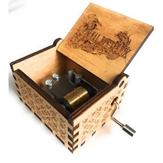  Phoenix Appeal Hermosa caja de música de madera tallada con manivela: varios temas disponibles Stock Stuffers 