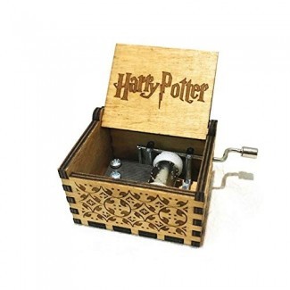  Leegoal Harry Potter Music Box, caja musical de manivela manual Grabado a mano Classic Hedwig Theme Musical Box Gift para niños para niños 