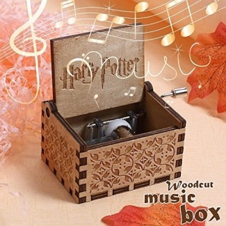  Anysell88 Caja de música de Harry Potter Caja de música de madera grabada Juguetes interesantes Regalo de Navidad 