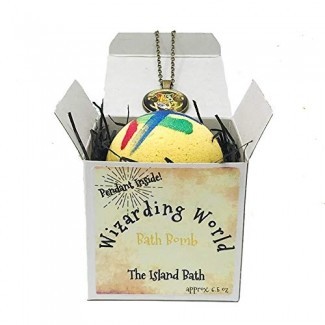  Caja de regalo de la bomba de baño Wizard World con colgante de Wizard World - Hecho en EE. UU. 