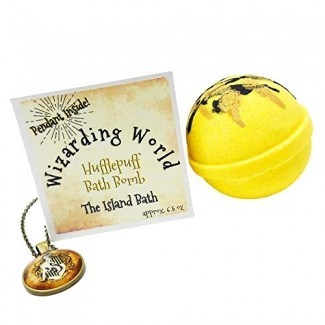  Caja de regalo de bomba de baño de la Casa amarilla Wizard World con colgante a juego - Hecho en EE. UU. 