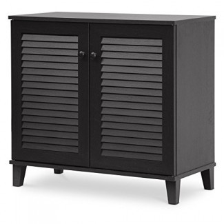 Gabinete de almacenamiento de zapatos Baxton Studios Coolidge Espresso