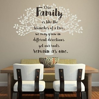  Vinilo decorativo para árbol de familia Vinilo para decorar el hogar, la habitación familiar, la cocina, el dormitorio 