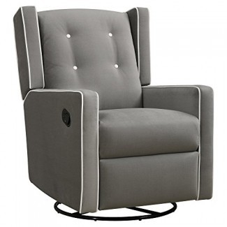 Dorel Living Baby Relax - Sillón reclinable giratorio tapizado Mikayla