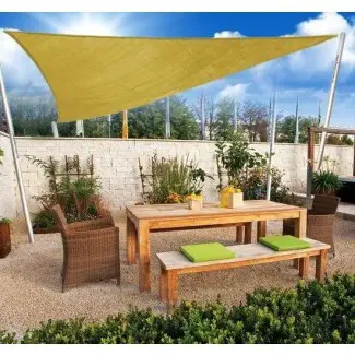  Variedad asequible | Sombrilla para exteriores triangular de 10 'para patio ... 