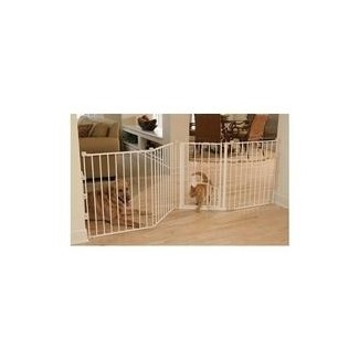  Baby Gate con puerta para mascotas 