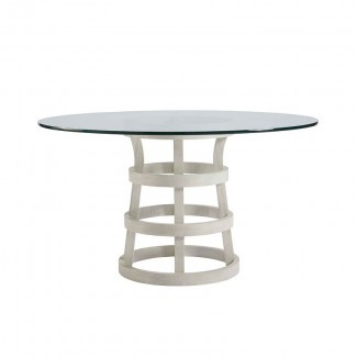  Escape 54 Inch Round Glass Dining Table Universal ... 