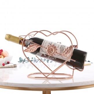  Sostenedor de botella de vino individual Decorativo de metal tallado ... 