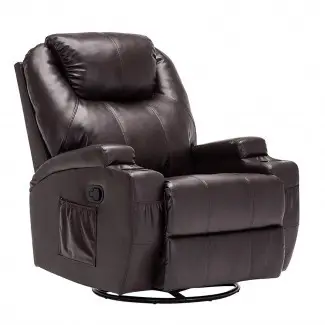  Mecor - Sillón reclinable de cuero para sofá y sillón ergonómico ... 