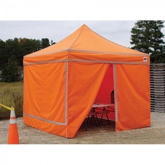  King Canopy's Orange Hi-Visibility 10 'x 10' Pop-up Canopy. .. 