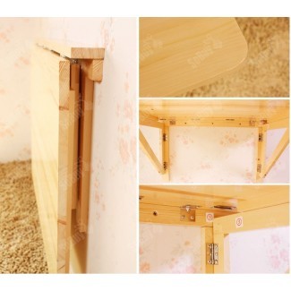  Mesa abatible de pared, comedor plegable de madera maciza ... 