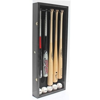  Pro UV 5 Baseball Display Display Batter Holder Rack Wall Cabinet, Horizontal / Vertical B55 