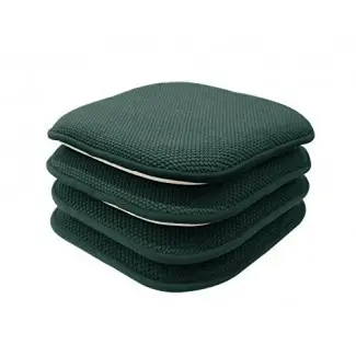  GoodGram - Paquete de 4 almohadillas / cojines antideslizantes Honeycomb Premium Comfort Memory Foam - Colores surtidos 