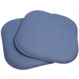  Honeycomb Memory Foam - Juego de almohadillas para silla antideslizantes de 2 piezas, azul ... 