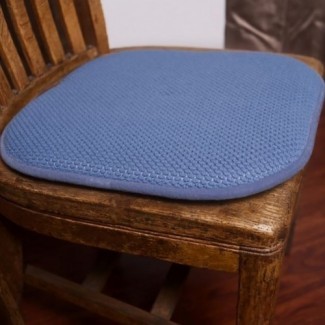  Almohadilla para silla antideslizante de 2 piezas Honey Foam Memory Antideslizante, Azul. .. 