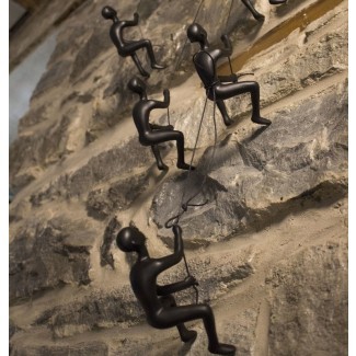  Juego de decoración de pared para hombre escalador de 4 piezas 