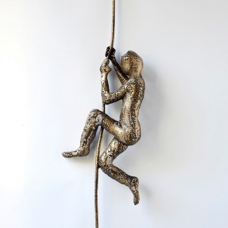  Escultura de metal Hombre de cuerda en la decoración del hogar metal 