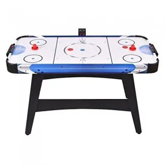  GYMAX 54 "Air Hockey Mesa con 2 Pucks 2 Pushers Electronic Scorer, para niños y adultos 