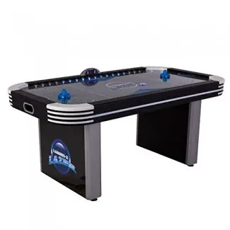  Triumph Lumen-X Lazer Mesa interactiva de 6' Air Hockey con iluminación LED de todo riel y música en el juego 