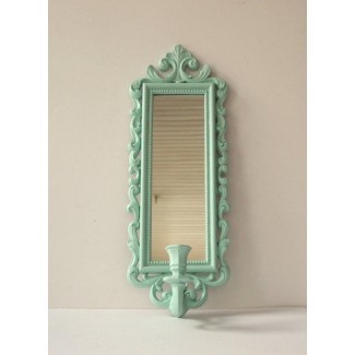  Aplique de pared para velas de espejo Vintage adornado de MollyMcShabby en 